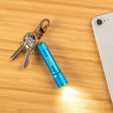 Nite Ize 100 lm Blue LED Flashlight With Key Ring AAA Battery