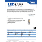 Feit T4 G8 LED Bulb Warm White 25 Watt Equivalence 1 pk