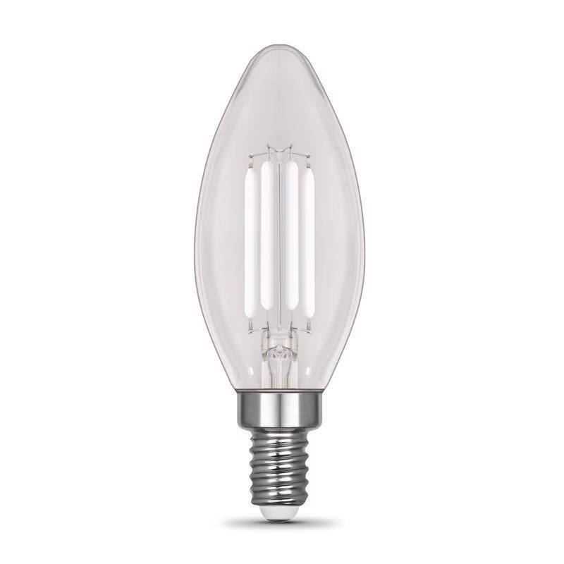 Feit White B10 E12 (Candelabra) Filament LED Bulb Daylight 60 Watt Equivalence 2 pk