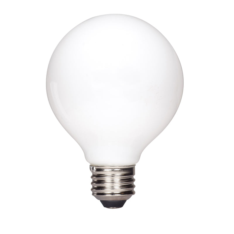 Satco G25 E26 (Medium) LED Bulb Warm White 60 Watt Equivalence 2 pk