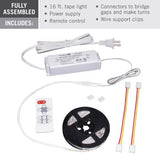 Armacost Lighting RibbonFlex home 16 ft. L White Plug-In LED Smart-Enabled Strip Tape Light Kit 1 pk