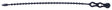 Gardner Bender 46-8BEADBK Cable Tie, Resin, Black, 8 in L, 70 lb Tensile Strength