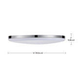 Globe Electric Ellington 2 in. H X 14 in. W X 14 in. L Chrome Ceiling Light