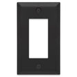 Amerelle Century Matte Black 1 gang Stamped Steel Decorator Wall Plate 1 pk