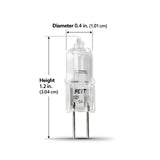 Feit 20 W T3 Tubular Halogen Bulb 250 lm Soft White 1 pk