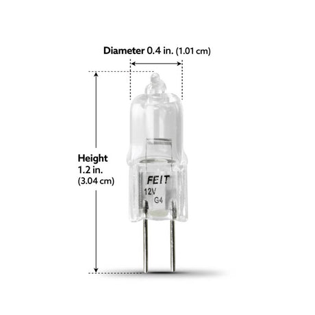 Feit 20 W T3 Tubular Halogen Bulb 250 lm Soft White 1 pk