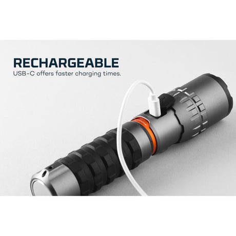 NEBO Slyde King 2000 lm Gray LED Flashlight 18650 Battery