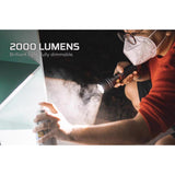 NEBO Slyde King 2000 lm Gray LED Flashlight 18650 Battery