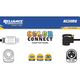 Reliance Controls Color Connect 10/3 SJTW 125 V 12 in. L Adapter Cord