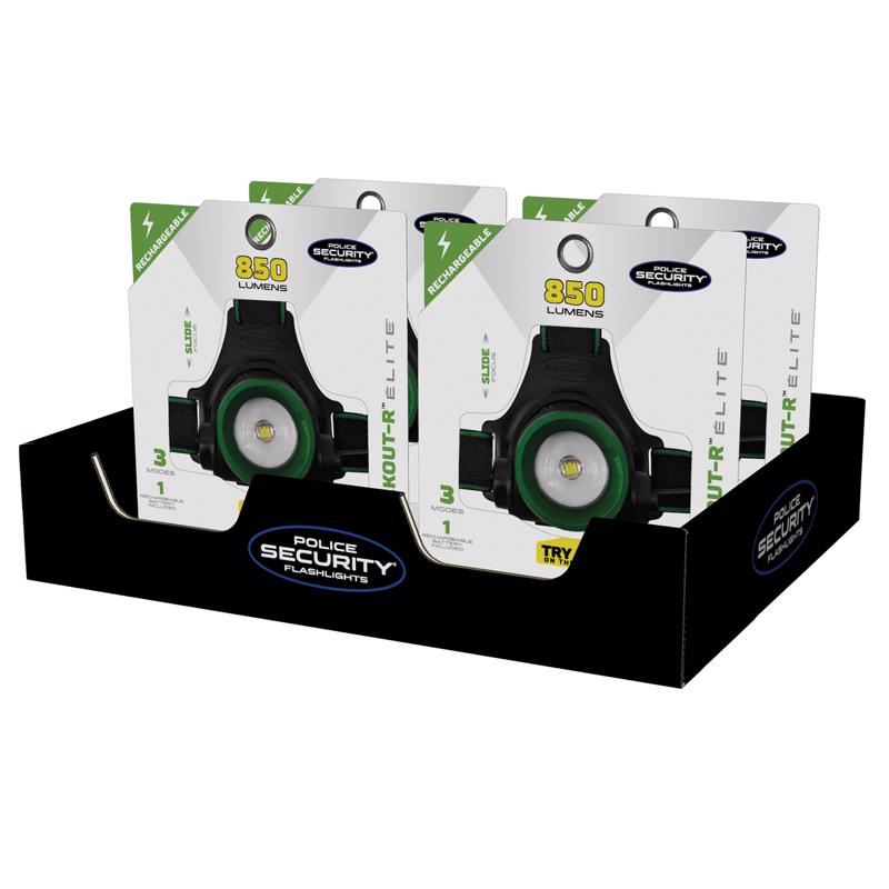 Police Security Blackout-R 850 lm Black LED Head Lamp