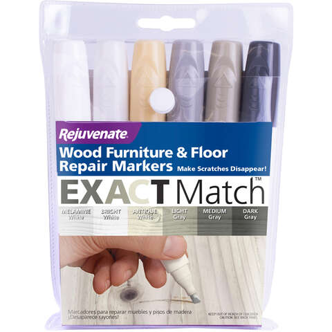 Rejuvenate Assorted Wood Furniture & Floor Repair Markers 6 pk, Pack of 6