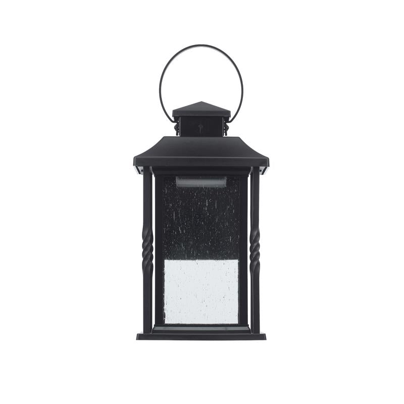Globe Electric Beauregard Matte Black Dusk to Dawn LED Wall Lantern