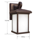 Feit OneSync Bronze Dusk to Dawn LED Wall Lantern