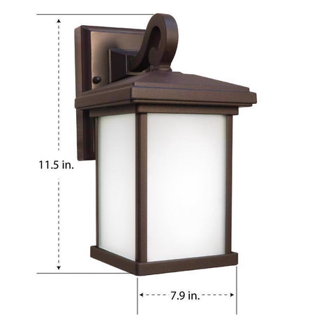Feit OneSync Bronze Dusk to Dawn LED Wall Lantern