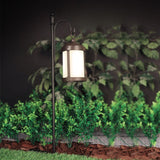 Feit OneSync 4 in. Solar Power Metal Round Bronze Hanging Lantern