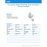 Feit LED Motion-Sensing Solar Powered LED White Security Floodlight