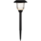 Living Accents Black Solar Powered 0.2 W LED Pathway Light 1 pk, Pack of 12