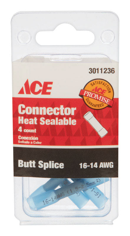 Ace Butt Connector Blue 4 pk