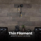 Feit ST19 E26 (Medium) Filament LED Bulb Soft White 40 Watt Equivalence 2 pk