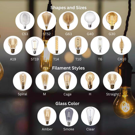 Feit ST19 E26 (Medium) Filament LED Bulb Warm White 40 Watt Equivalence 2 pk