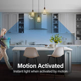 Feit ST19 E26 (Medium) LED Motion Activated Bulb Soft White 60 Watt Equivalence 1 pk