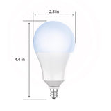 Feit A19 E12 (Candelabra) LED Dusk to Dawn Bulb Daylight 60 Watt Equivalence 1 pk