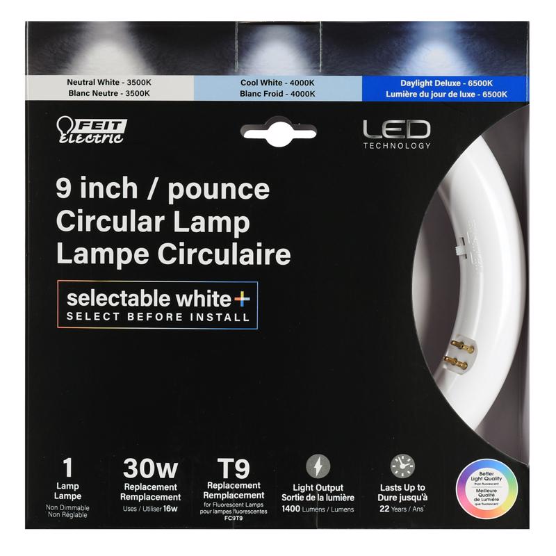 Feit T9 4-Pin LED Tube Light Color Changing 30 Watt Equivalence 1 pk