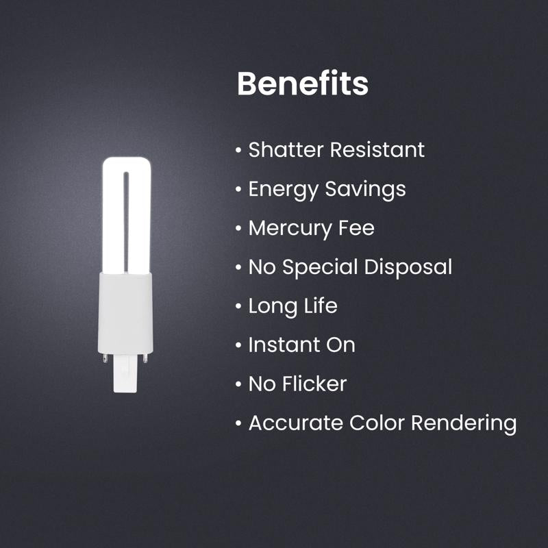 Feit Linear PL G23 LED Tube Light Soft White 7 Watt Equivalence 1 pk