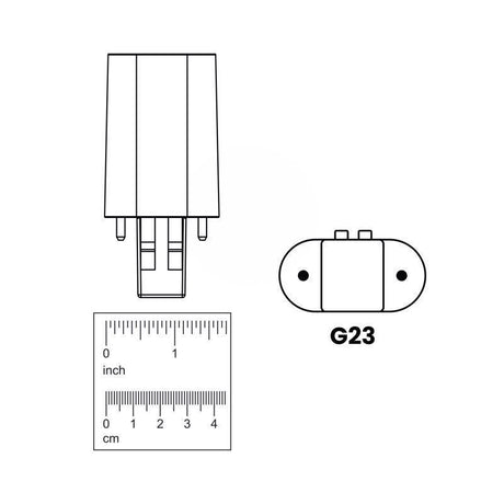 Feit Linear PL G23 LED Tube Light Soft White 9 Watt Equivalence 1 pk
