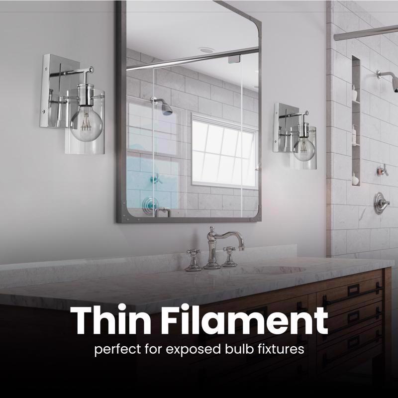 Feit G25 E26 (Medium) Filament LED Bulb Daylight 40 Watt Equivalence 1 pk