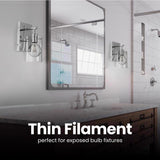 Feit G25 E26 (Medium) Filament LED Bulb Daylight 40 Watt Equivalence 1 pk