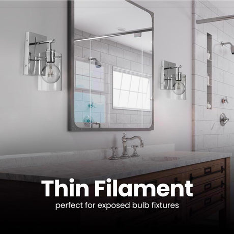 Feit G25 E26 (Medium) Filament LED Bulb Daylight 40 Watt Equivalence 1 pk