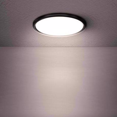 Feit EDGELIT 1.4 in. H X 11 in. W X 11 in. L Matte Black Black LED Flat Panel Light Fixture