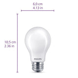 Philips Ultra Definition A19 E26 (Medium) LED Bulb Daylight 60 Watt Equivalence 4 pk