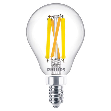 Philips Ultra Definition A15 E12 (Candelabra) LED Bulb Soft White 40 Watt Equivalence 2 pk