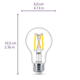 Philips Ultra Definition A19 E26 (Medium) LED Bulb Daylight 60 Watt Equivalence 2 pk