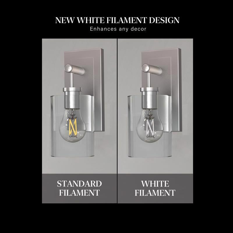 Feit White A15 E26 (Medium) Filament LED Bulb Soft White 25 Watt Equivalence 2 pk