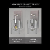 Feit White A15 E26 (Medium) Filament LED Bulb Soft White 25 Watt Equivalence 2 pk