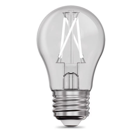Feit White A15 E26 (Medium) Filament LED Bulb Daylight 25 Watt Equivalence 2 pk