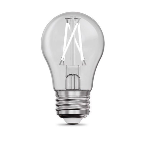 Feit White A15 E26 (Medium) Filament LED Bulb Soft White 60 Watt Equivalence 2 pk