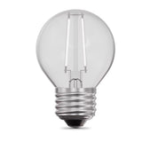 Feit White G16.5 E26 (Medium) Filament LED Bulb Soft White 40 Watt Equivalence 2 pk
