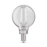 Feit White G16.5 E12 (Candelabra) Filament LED Bulb Daylight 40 Watt Equivalence 2 pk