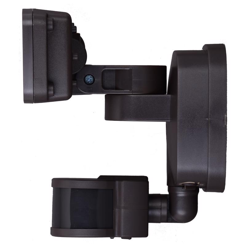 Dualux Motion-Sensing Hardwired LED Bronze Security Floodlight