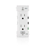 Leviton Decora Edge 15 amps 125 V White Tamper Resistant Outlet 5-15 R 1 pk