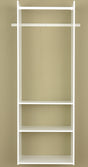 Easy Track RV1472 Series Tower Closet, White, 5/8 in W, 72 in H, 3-Shelf