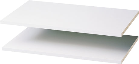 Easy Track RS1423 Series Adjustable Shelf, White, 100 lb, 14 in L, 23-7/8 in W, Wood