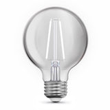 Feit White G25 E26 (Medium) Filament LED Bulb Soft White 40 Watt Equivalence 3 pk