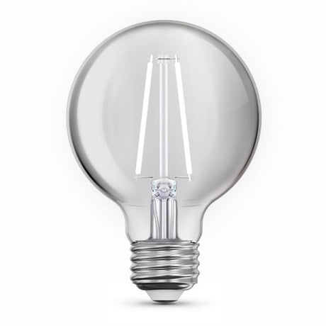 Feit White G25 E26 (Medium) Filament LED Bulb Daylight 60 Watt Equivalence 3 pk