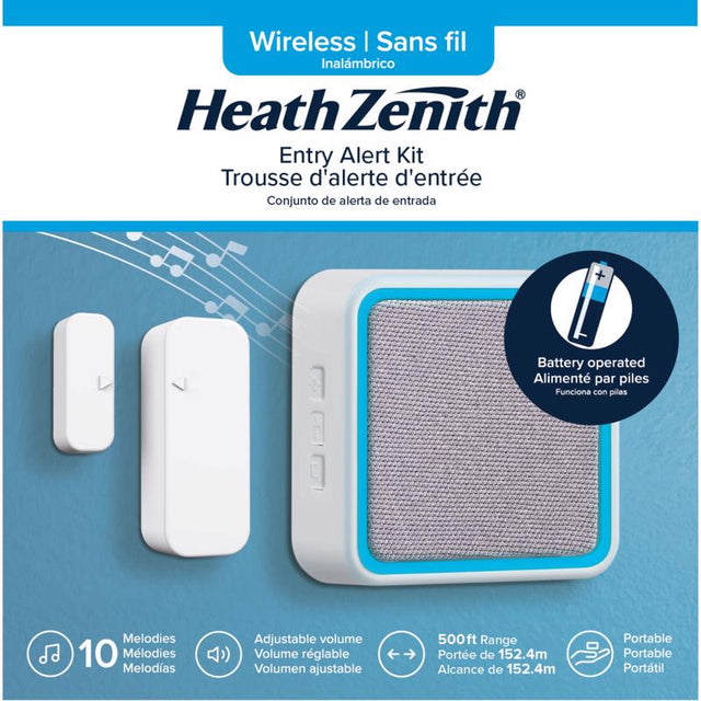 Heath Zenith Gray/White Plastic Wireless Entrance Alert