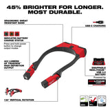 Milwaukee 400 lm Black/Red LED Neck Light
